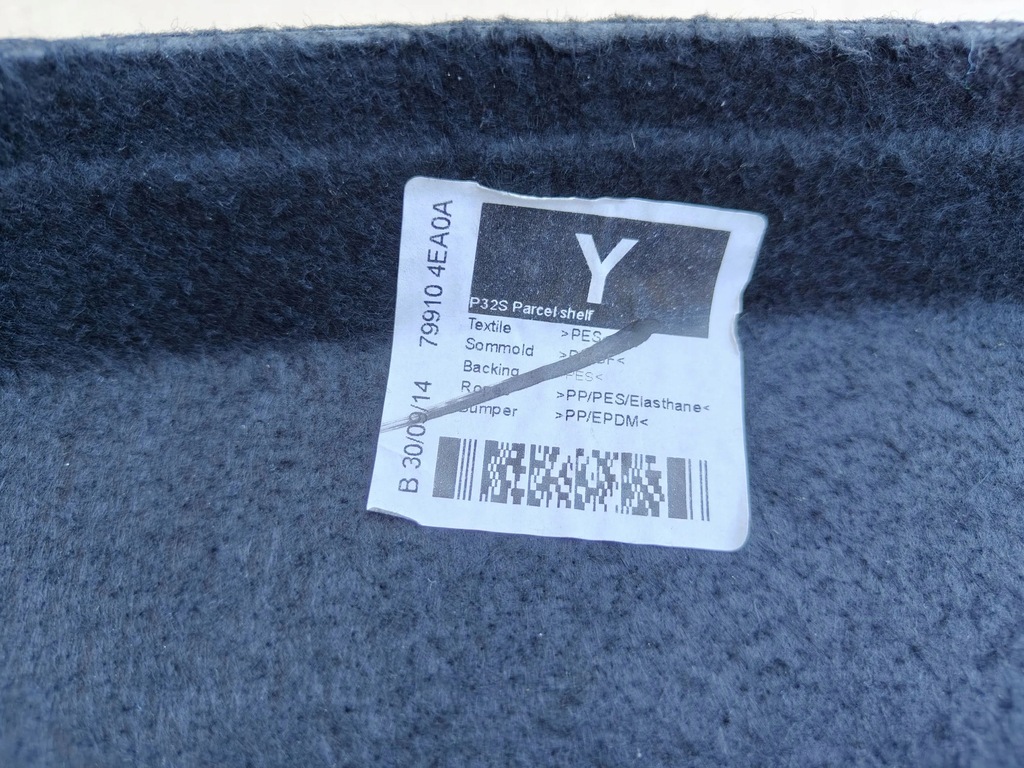 фото №11, Nissan qashqai 2 ii j11 полка задняя багажника 79910-4ea0a