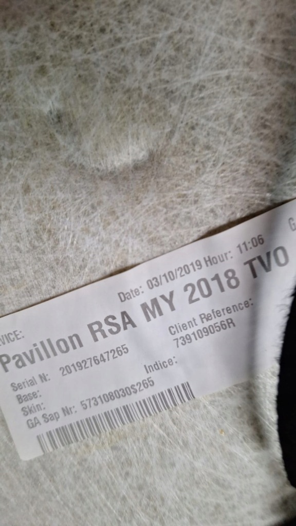 фото №4, Потолок потолок обшивка крыша renault espace v 739109056r