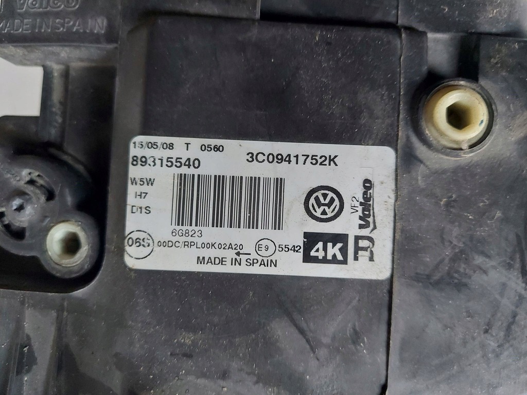 фото №11, Vw passat b6 лампа права перед bi ксенон поворотний