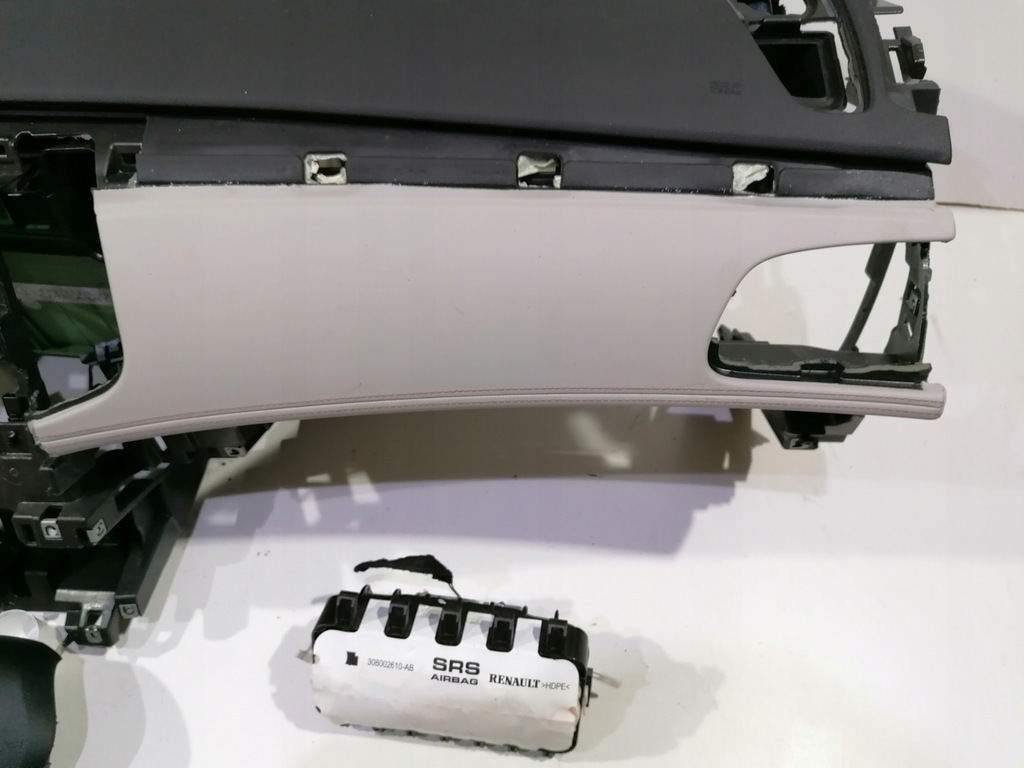 фото №6, Renault talisman приборная панель консоль подушка безопасности подушки безопасности ремни оригинал демонтаж