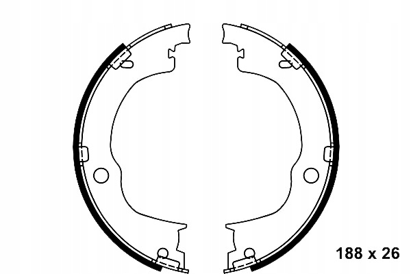 фото №1, Ate 03.0137-3011.2 набір колодка гальмівних