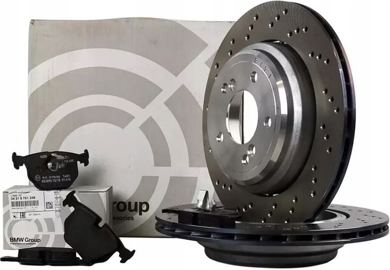 фото №1, Оригінальний номер bmw гальмівні диски+ гальмівні колодки задня bmw m3 e46 328mm