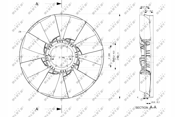 фото №3, Nrf 49803 колесо вентилятора, охолодження двигуна