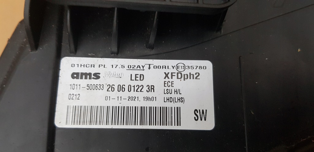 фото №10, Renault talisman lift лампа передняя левая full led