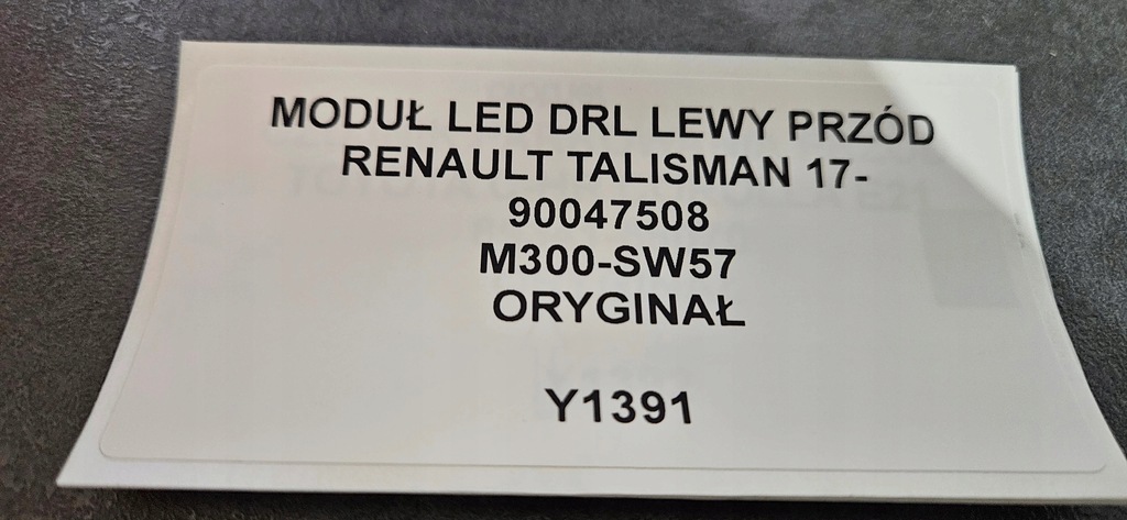 фото №4, Модуль led drl лівий перед renault talisman 17- 90047508 m300-sw57 оригінал