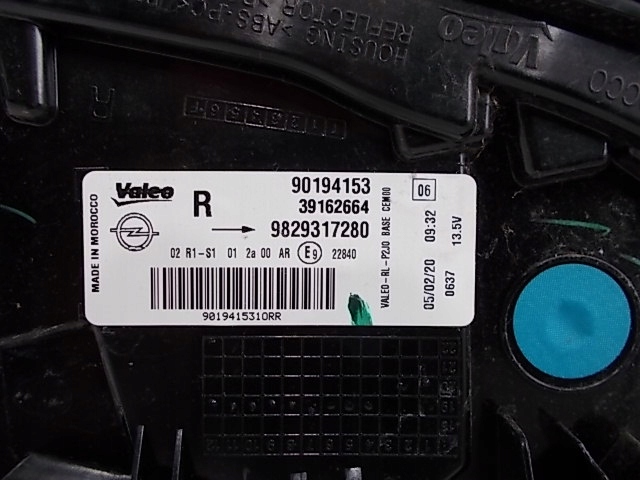 фото №10, Opel corsa f 20-23 лампа задняя правая org