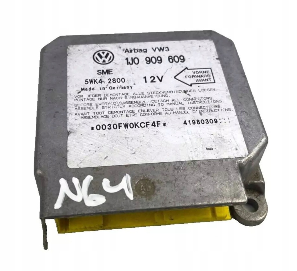 фото №1, Volkswagen golf iv 2001 блок керування / модуль подушка безпеки