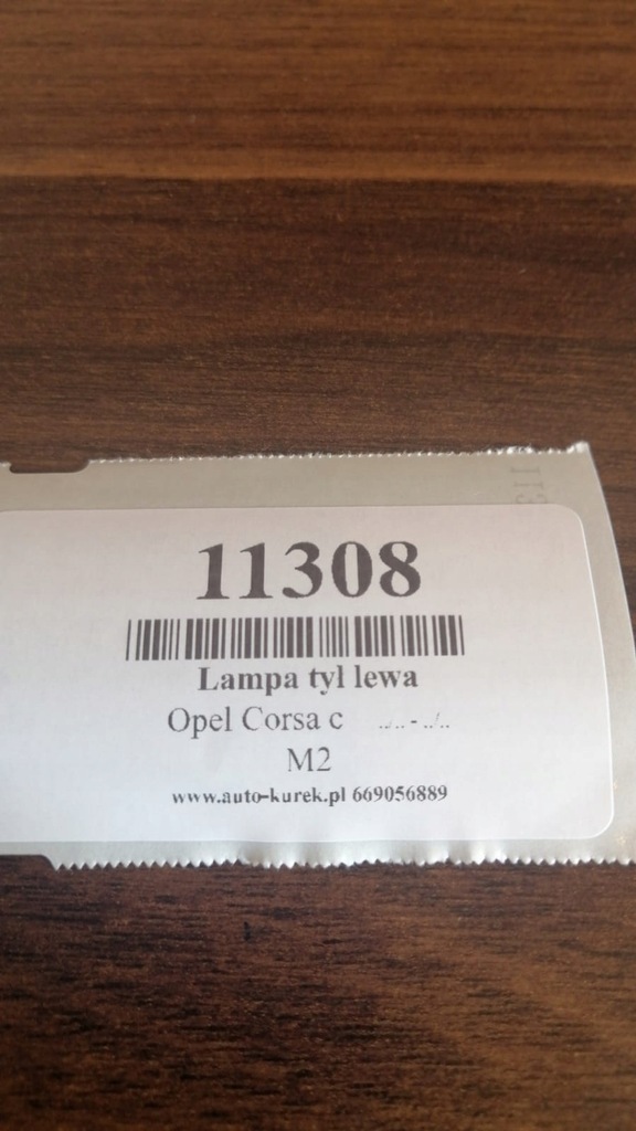 фото №5, Opel corsa c лампа левый задняя 09114336