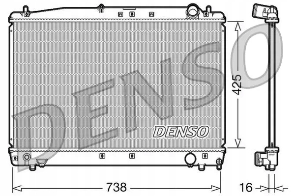 Радиатор воды drm50033 denso toyota avensis Цена