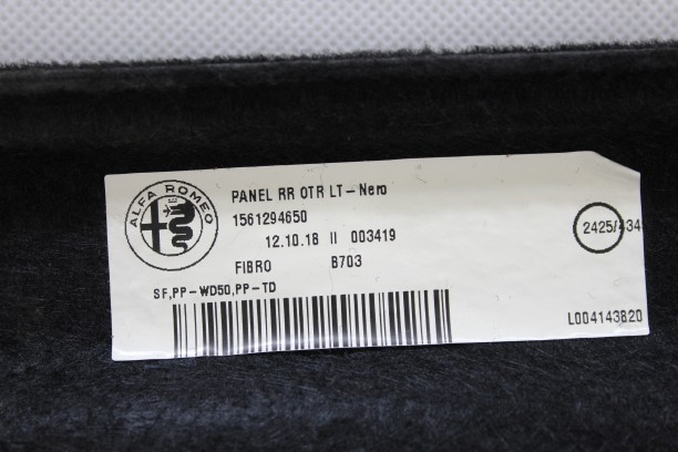 фото №9, Alfa romeo stelvio 2.0t q4 обшивка багажника левый задняя 1561294650