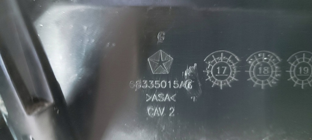 фото №15, Молдинг бампера передний dodge ram v 1500 68335015ag