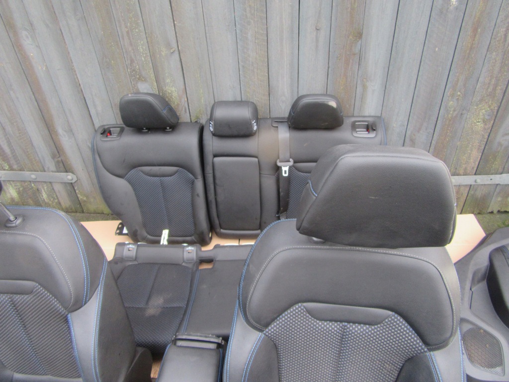 фото №8, Renault kadjar kompolet сидінь напівшкіра niebieska nić