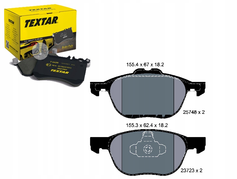 фото №1, Tex2574801 тормозные колодки ham. ford перед transit connect