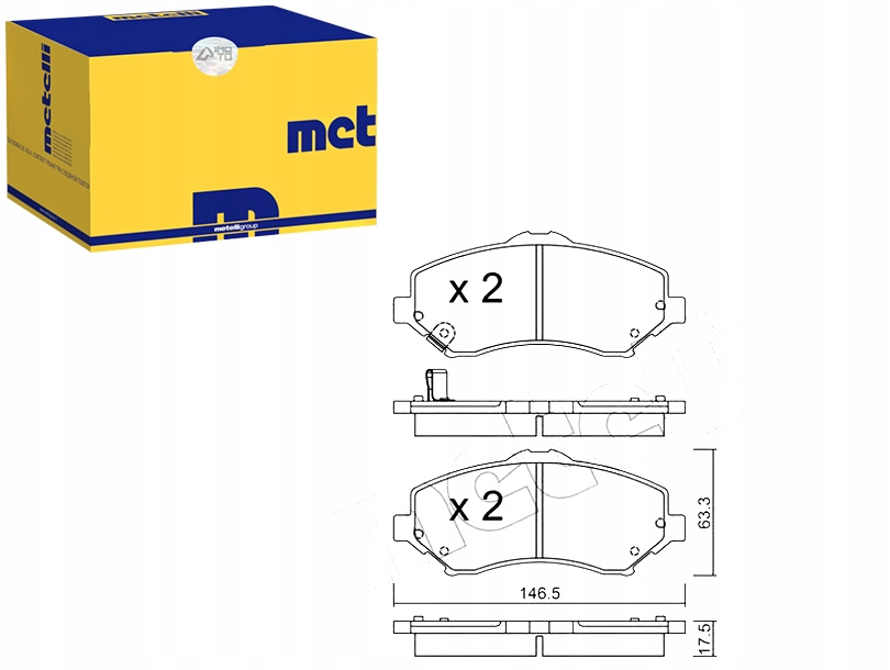 фото №1, Гальмівні колодки гальмівні fiat freemont 11- metelli