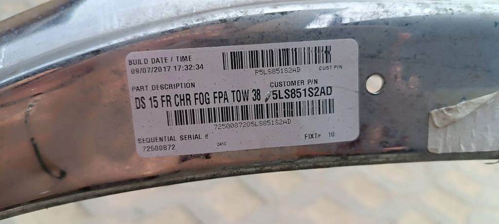 фото №6, Бампер dodge ram 1500 6pdc 681608578aa 0906172