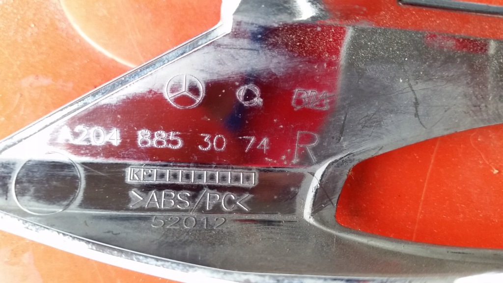 фото №5, Рамка хром leda протитуманна фара правого передній бампера mercedes c-klasa w204