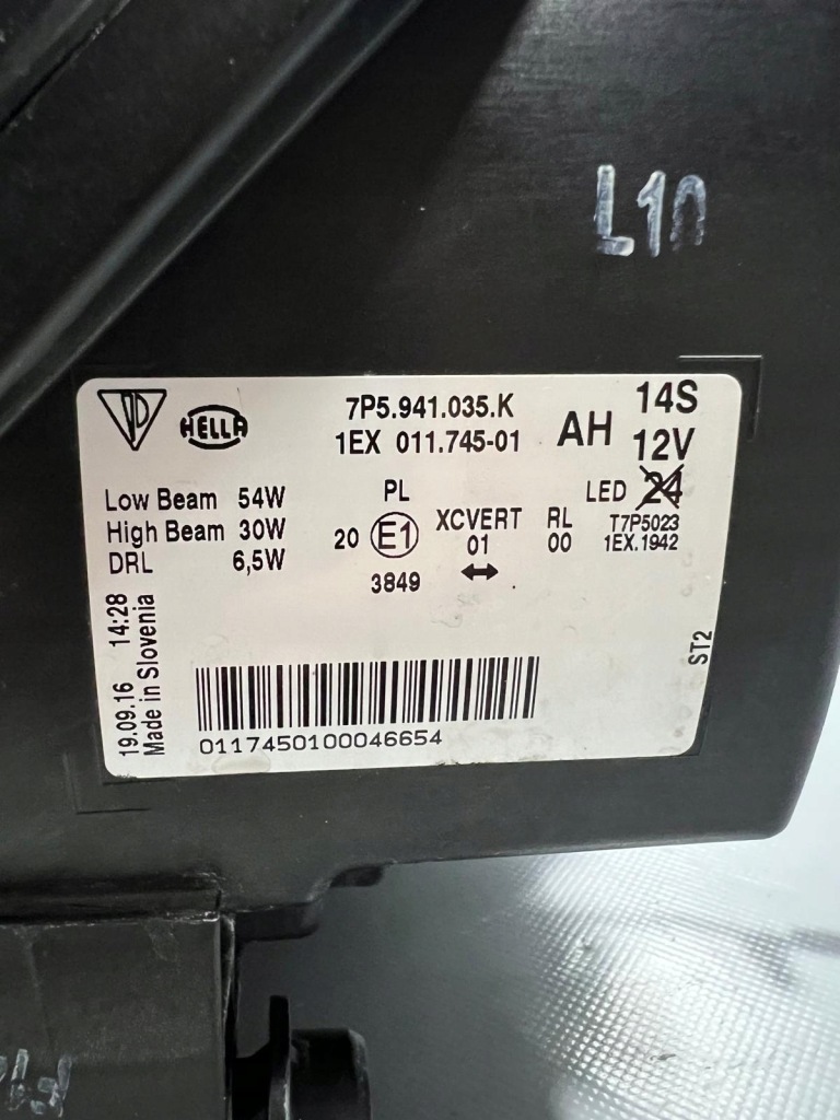 Фара левая фара full led porsche cayenne рестайлинг  14-17 7p5941035k Цена