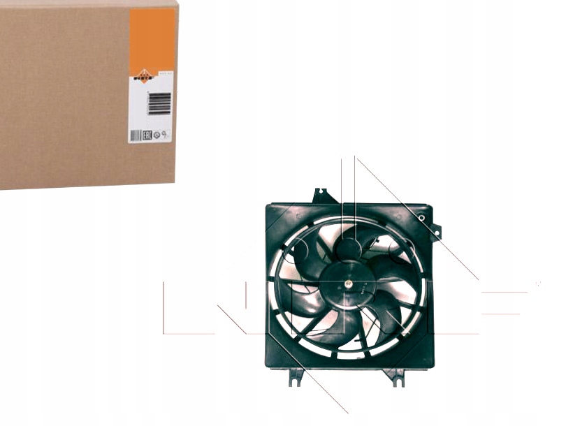 фото №1, Nrf 47499 вентилятор, охлаждение двигателя