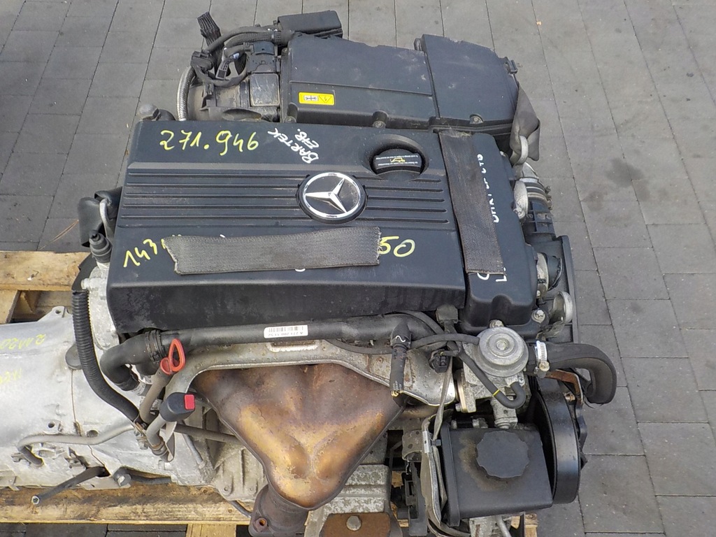 фото №12, Mercedes w203 clc 08r 1.8 компресор 143km двигун 271946 kompletny film