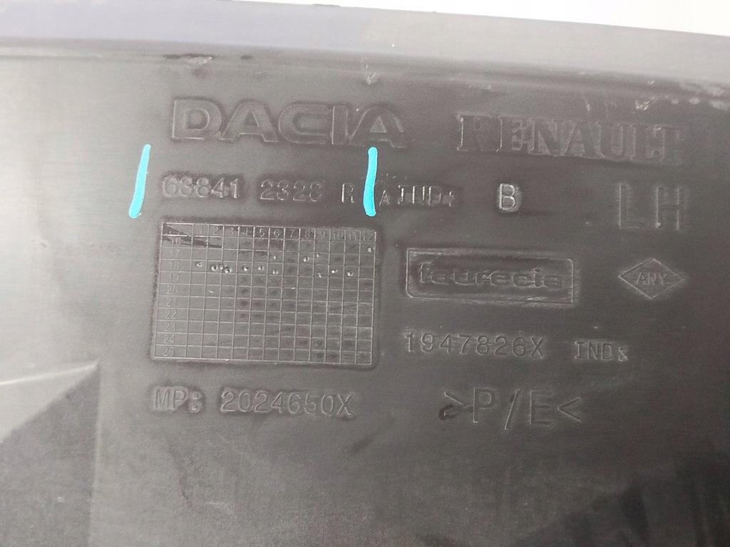 фото №9, Dacia duster ii 638412328r підкрилок лівий перед ліва передні оригінал