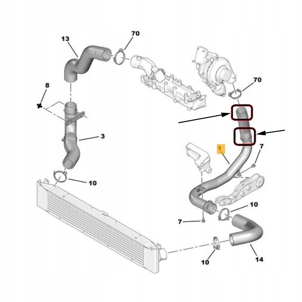 фото №6, Шланг труба wąż турбины jumper boxer ducato