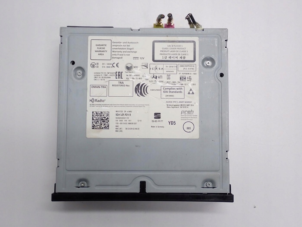 фото №11, Навігація navi радіо дисплей 5qa035824b 6f0919605 seat ibiza v 6f 18r