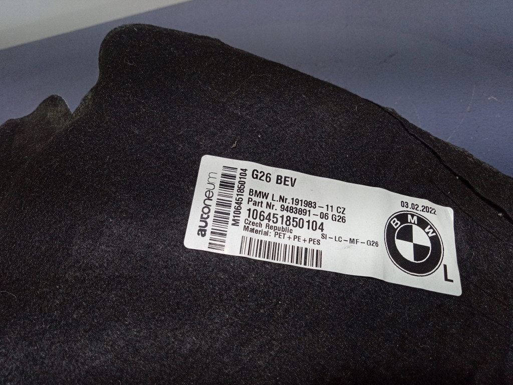 фото №5, Bmw i4 g26 шумоизоляция багажника левая 9483891