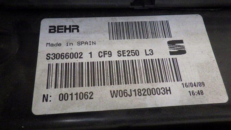 фото №9, Отопитель кондиционер ibiza iii 1.9 tdi s3066002