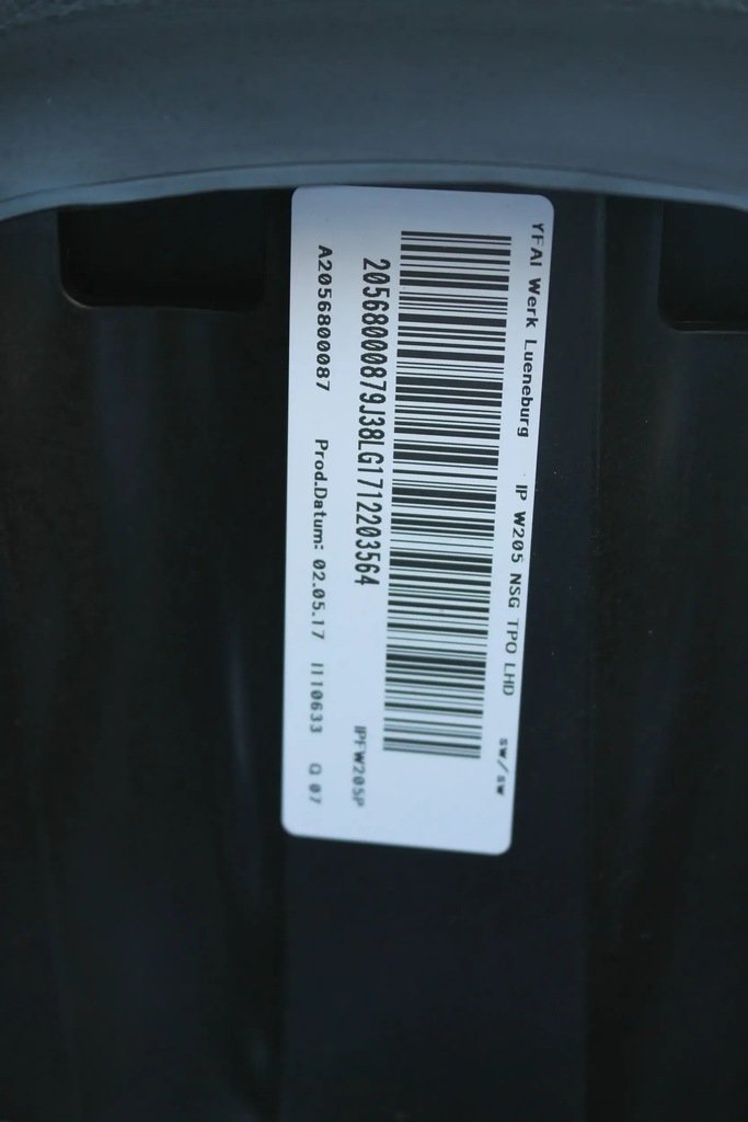 фото №16, Mercedes-benz c w205 2018 панель приладів приладова, консоль, ремені, подушка безпеки lift