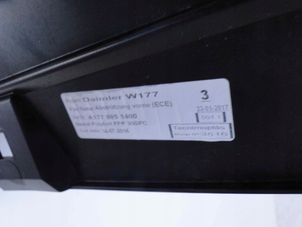 фото №9, Mercedes захист pod бампер передній перед a klasa w177 177