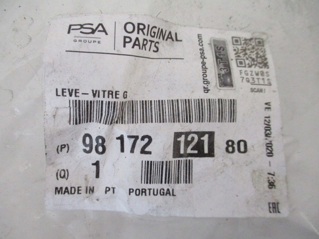 фото №10, Berlingo partner механізм підйому скло лівий перед новий 9817212180