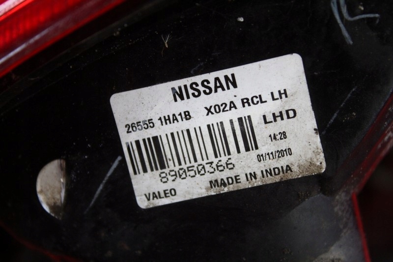 фото №6, Лампа левая задняя задняя 265551ha1b nissan micra k13 5d 10-13
