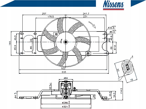 фото №2, Вентилятор радіатора renault logan i 1.6 ls_