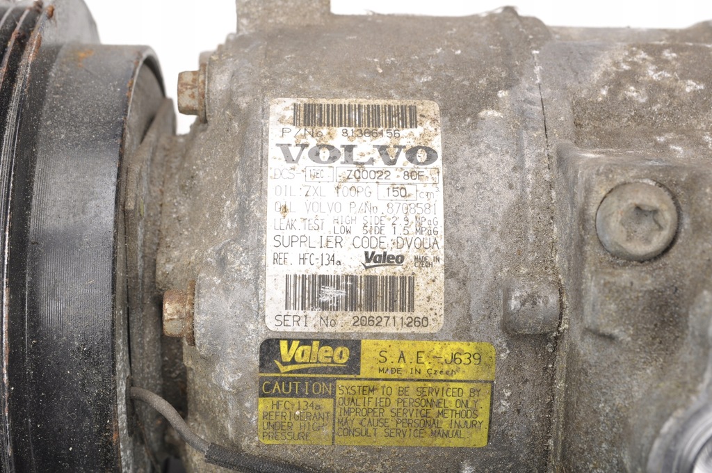 фото №6, Volvo s80 ii 3.0 t компрессор кондиционера 31366156