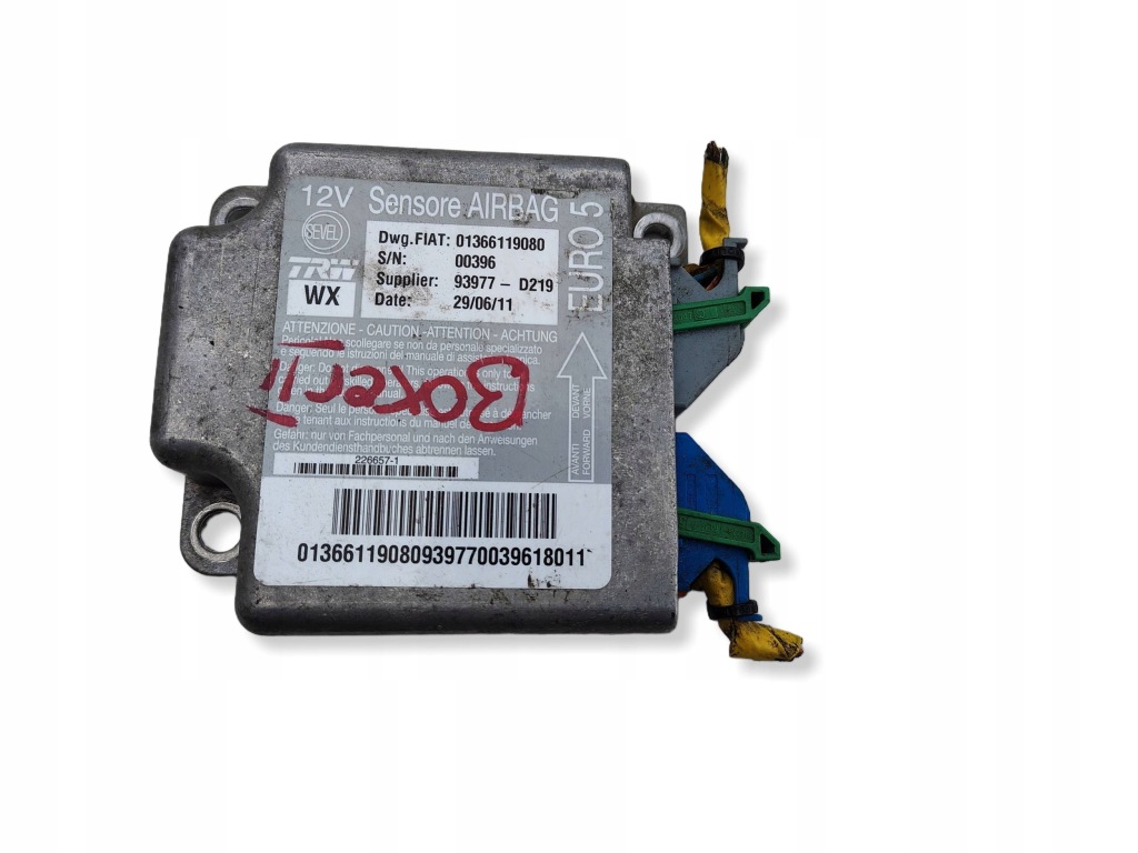 фото №1, Датчик подушка безопасности 01366119080 peugeot boxer 2 ii