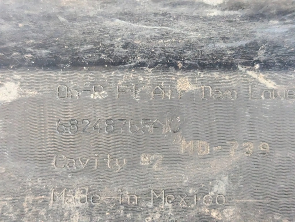 фото №9, Jeep compass 2 ii 2017-2020 спойлер накладка-спойлер бампера перед передній