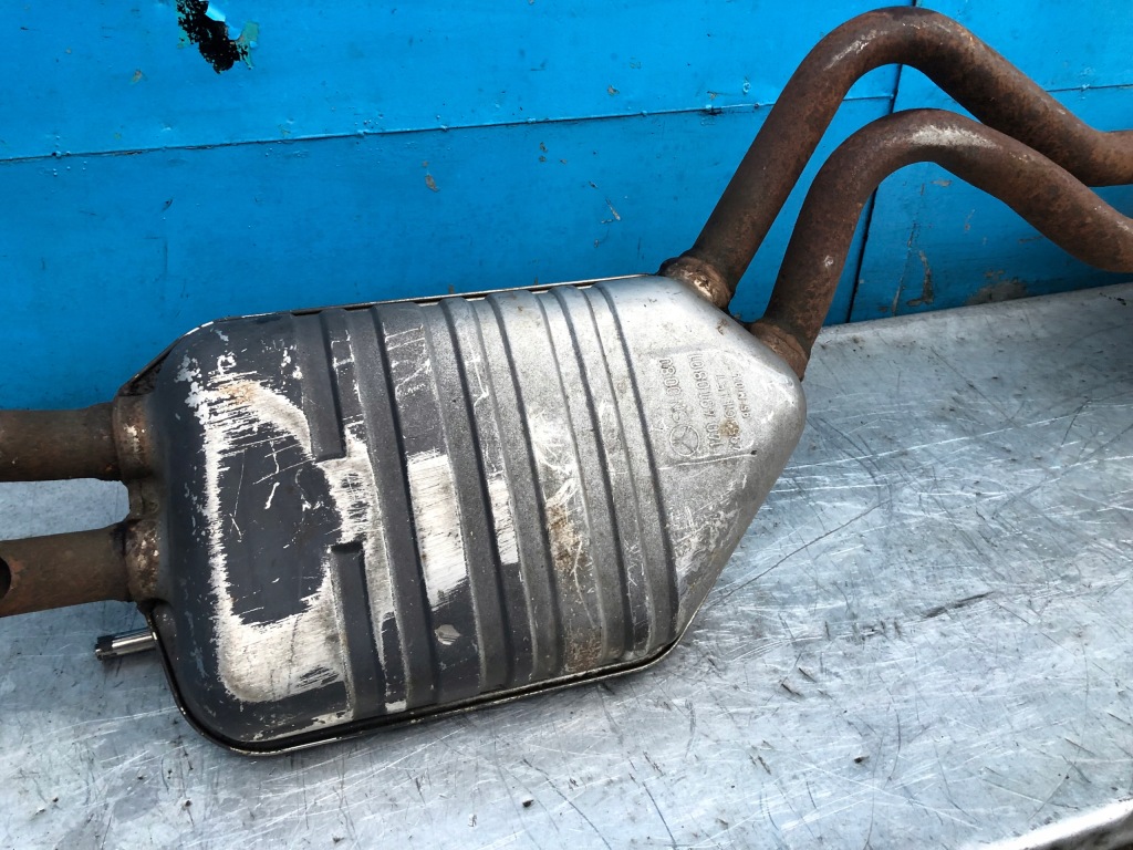 фото №9, Mercedes w140 5,0 v8 m119 гаситель выхлоп 1404910801 1404910701