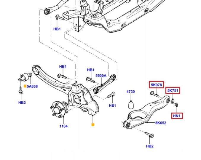 Болт mimośrodow регулировочный рычаг задний  ford focus Цена