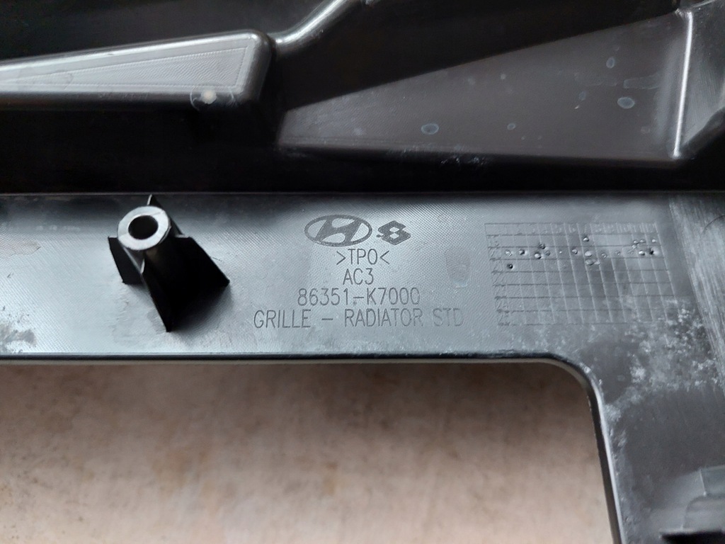 фото №7, Решітка середня - решітка радіатора - hyundai i10 iii - 2020