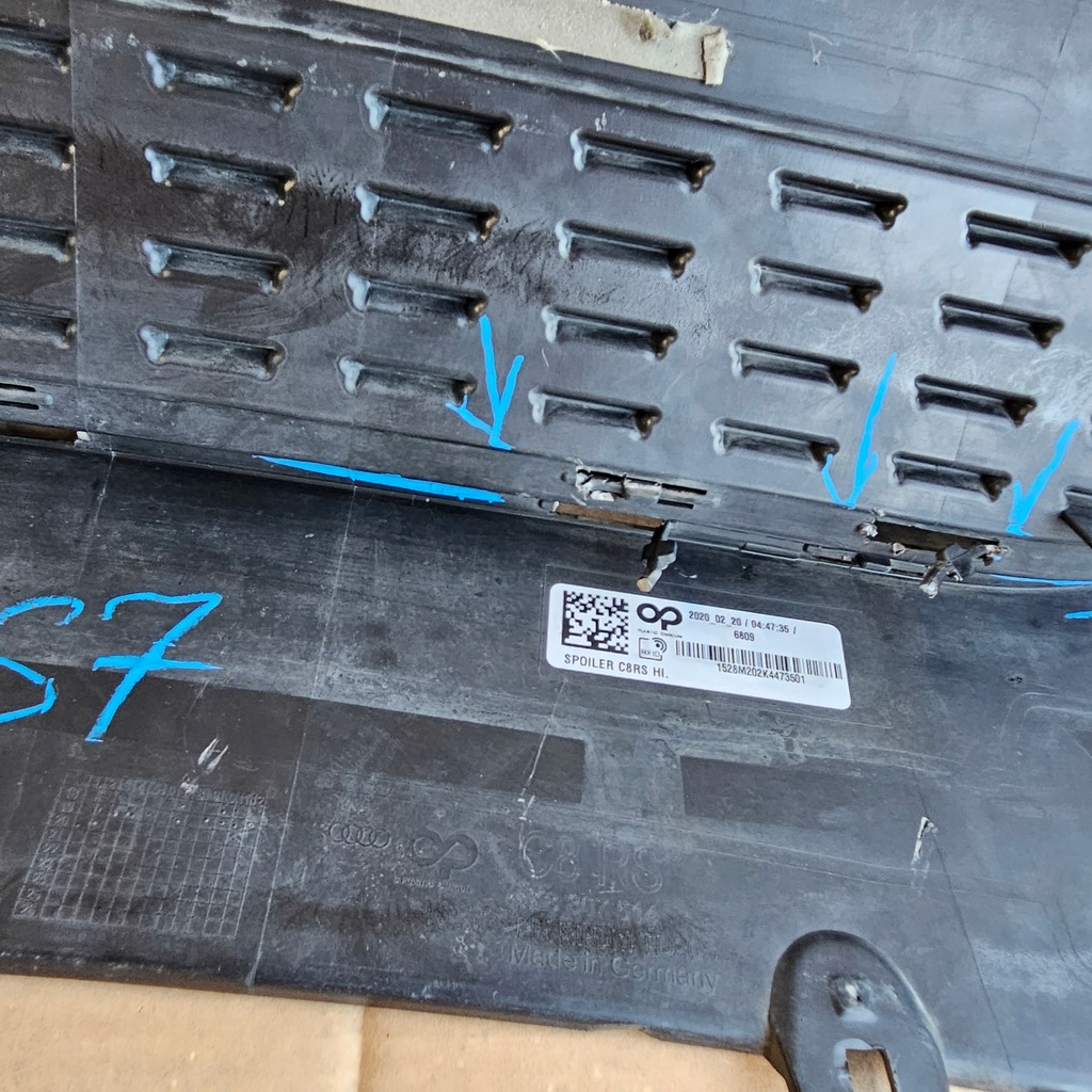 фото №15, Audi rs7 4k8 2019- спойлер накладка диффузор задняя задний 4k8807514