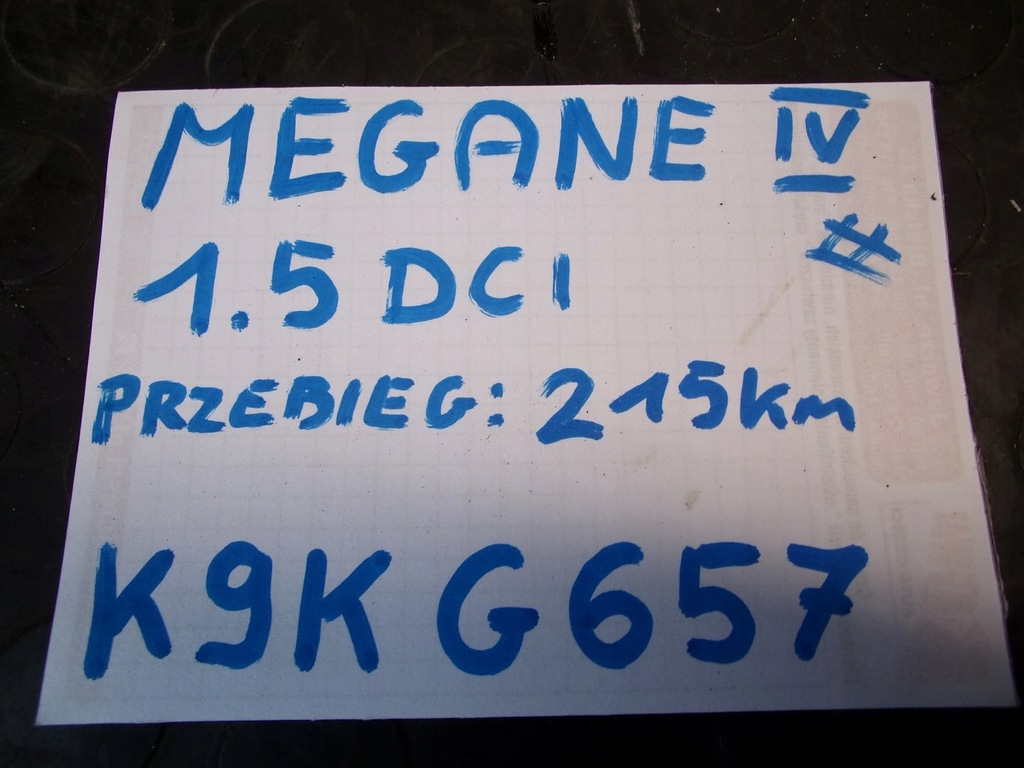 фото №6, Двигун двигун renault megane 4 iv 1.5dci k9kg657