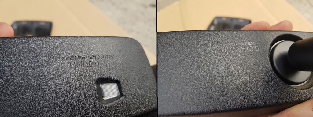 фото №14, Дзеркало фотохромний + датчик дощу + температури +корпус opel insignia a