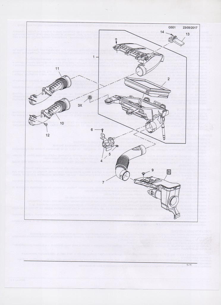 фото №10, Opel crossland x 1.5d резонатор фильтра воздуха