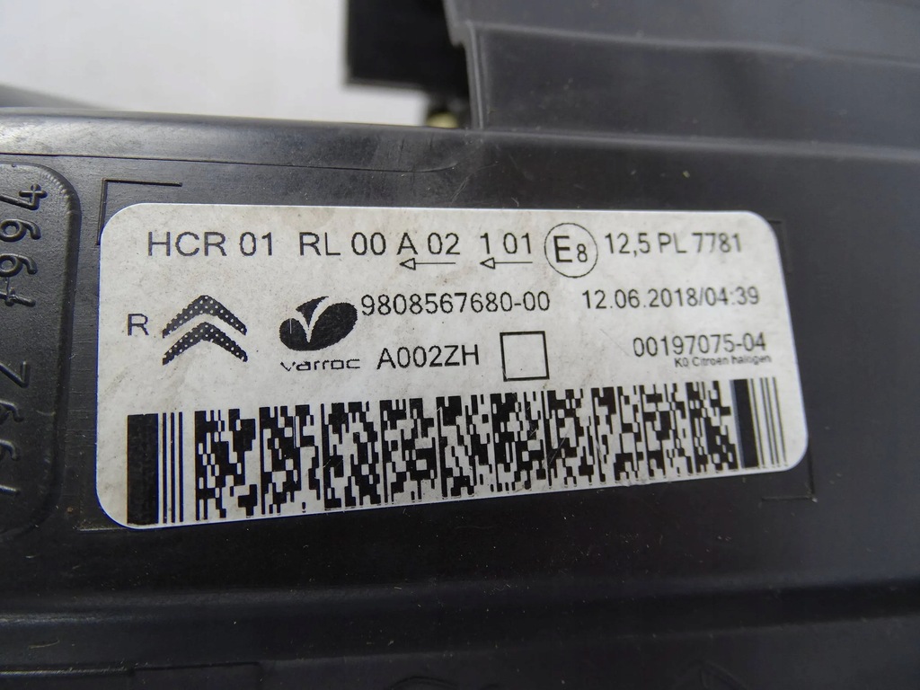 фото №6, Лампа перед передня права jumpy proace vivaro c