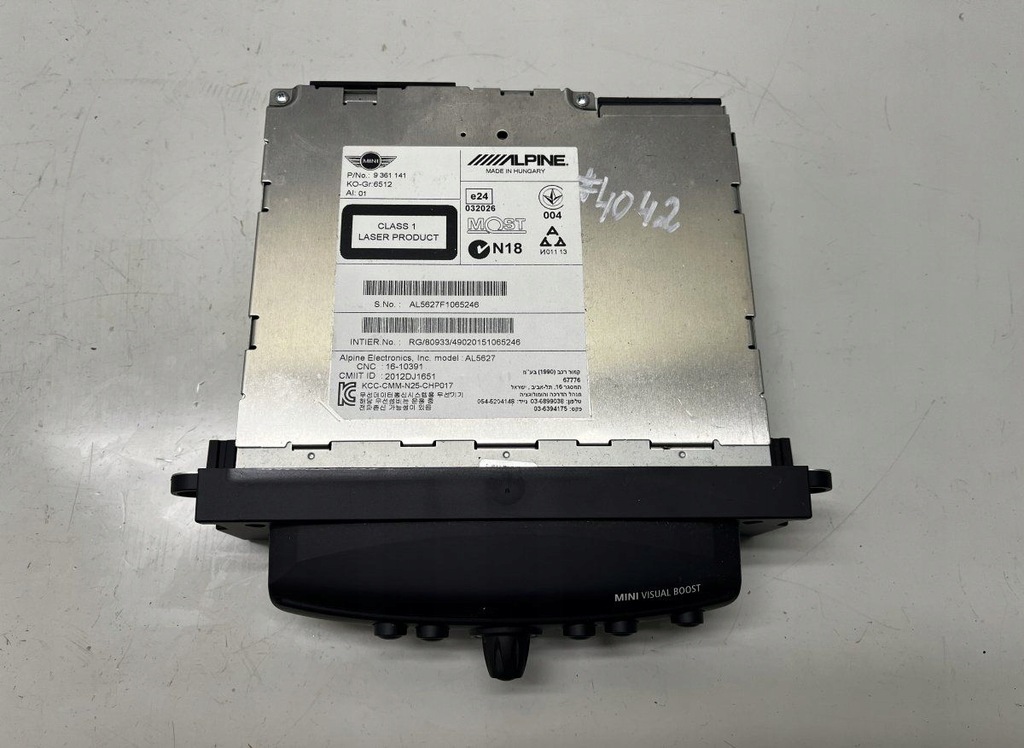 фото №1, 9361141 радіо mini mini countryman i 2010-2016