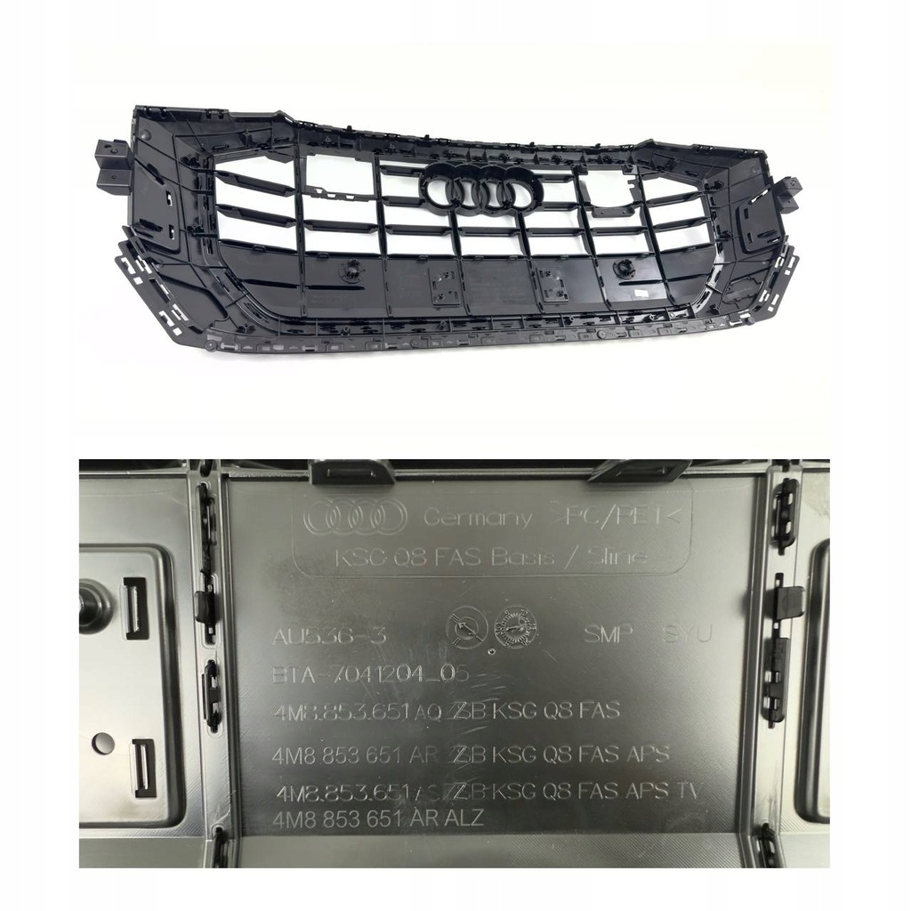 фото №14, Решётка радиатора решётка радиатора nowa оригинальный номер audi q8 4m8 18-23 s-line 4m8853651ah3fz