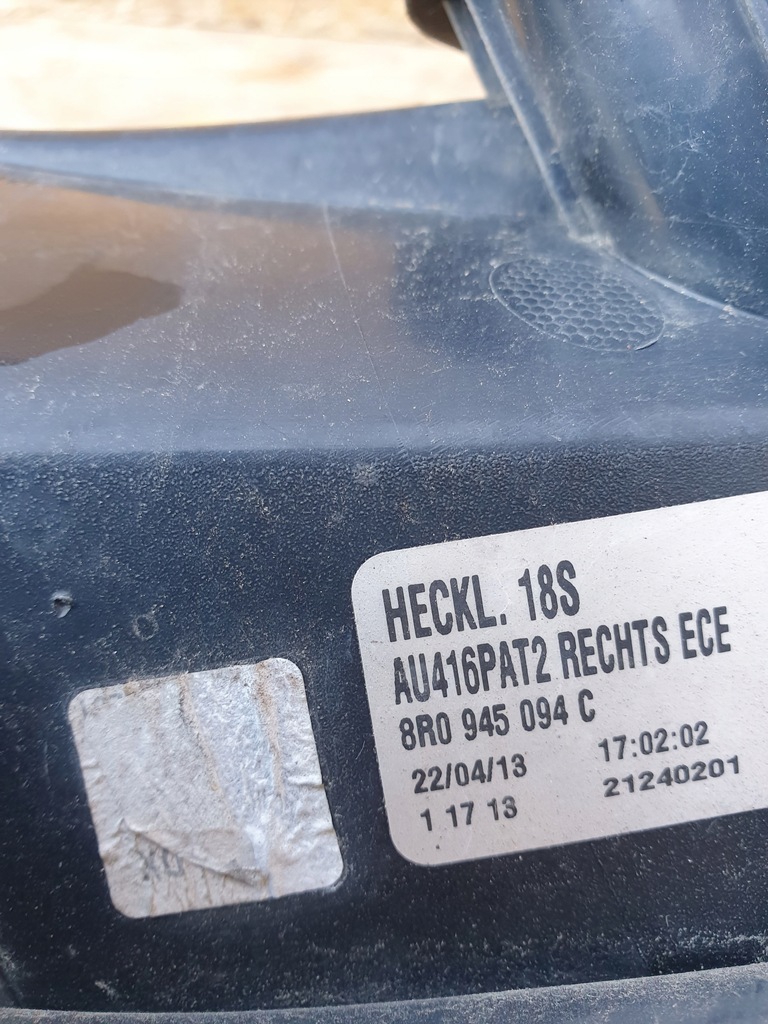 фото №7, Audi q5 8r lift лампа правый задняя led 8r0945094c bdb