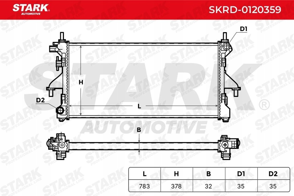 фото №11, Stark skrd-0120359 радіатор, система охолодження двигуна
