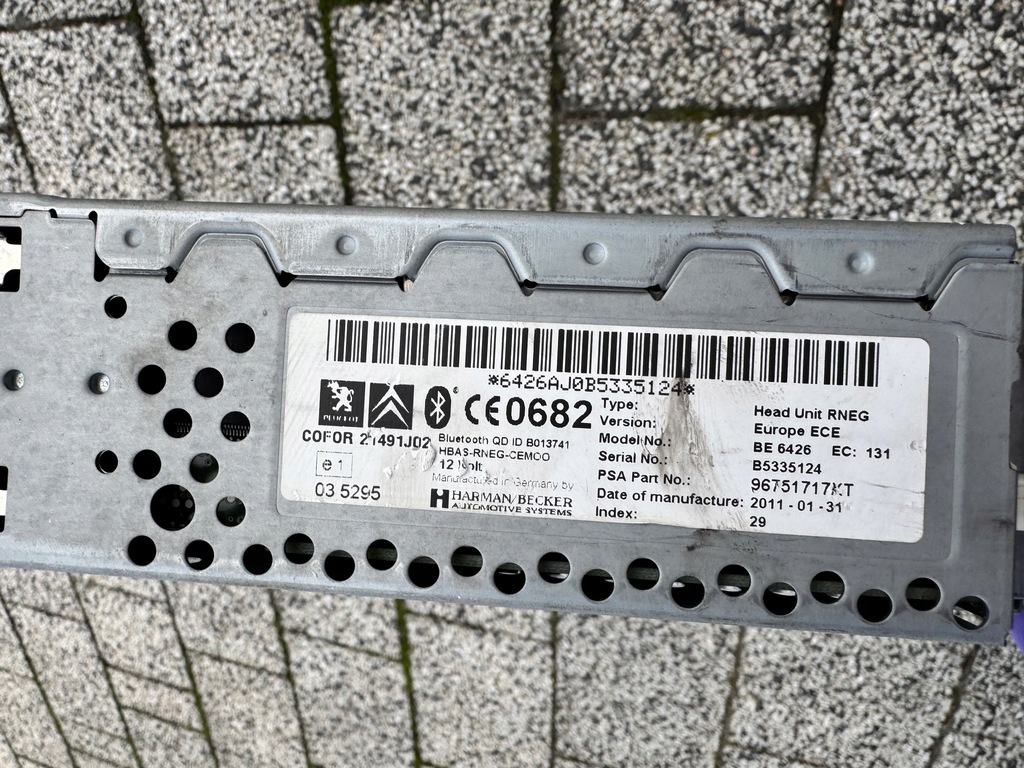 фото №6, Peugeot 5008 3008 citroen радіо 96751717xt