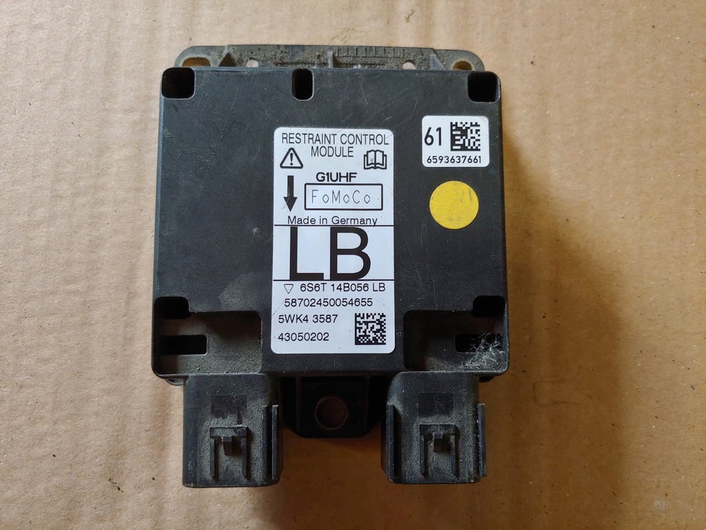 фото №1, Модуль датчик подушка безпеки ford fiesta 6s6t14b056lb